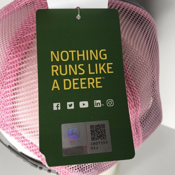 Women's Cap Hat Gray Pink Washington Tractor Snapback Mesh New - Picture 7 of 11